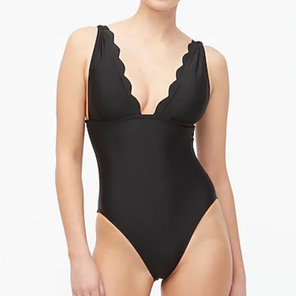 J. Crew scalloped one-piece bathing suit - NWT